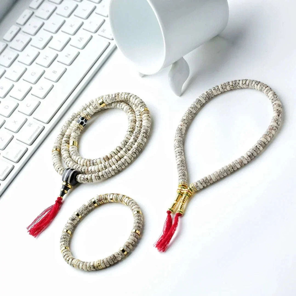 Oathcord Natural Bodhi Seed Bracelet