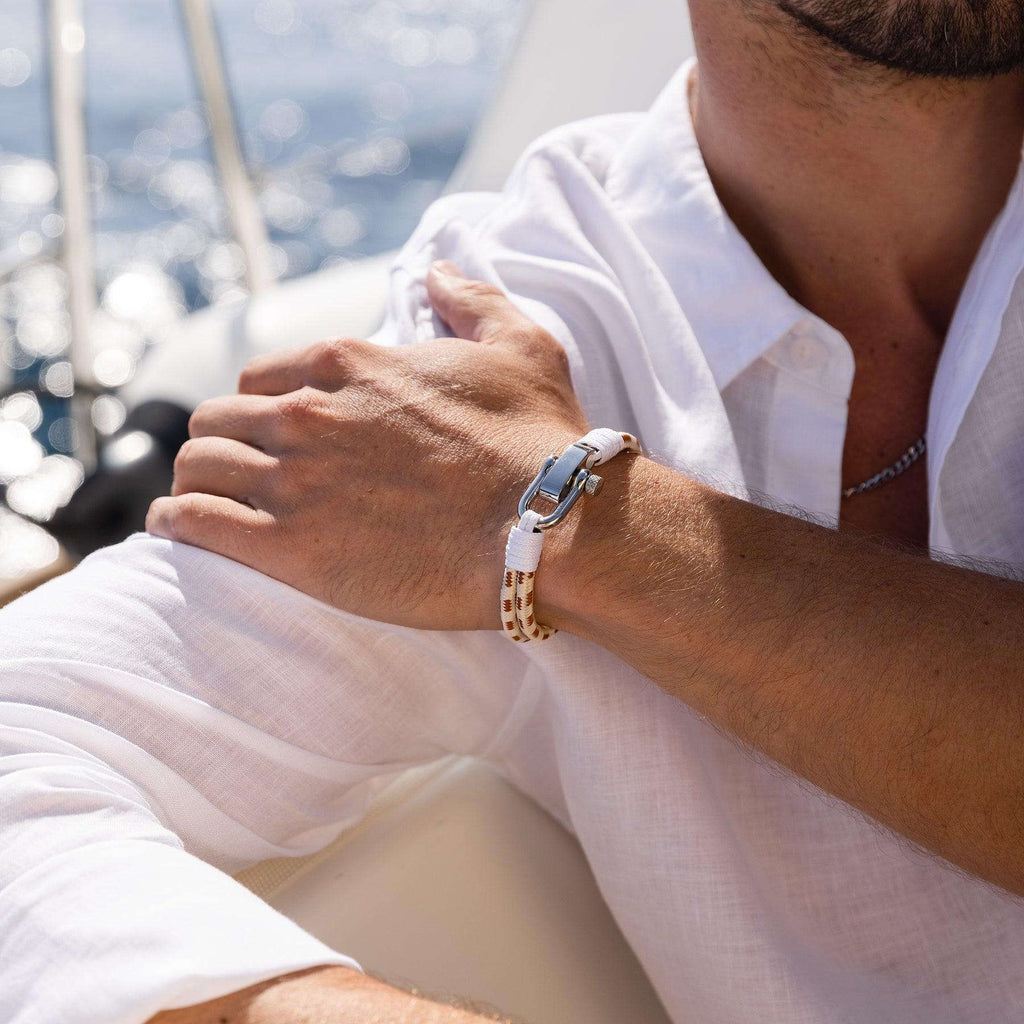 Oathcord Nautical Cotton Rope Shackle Bracelet