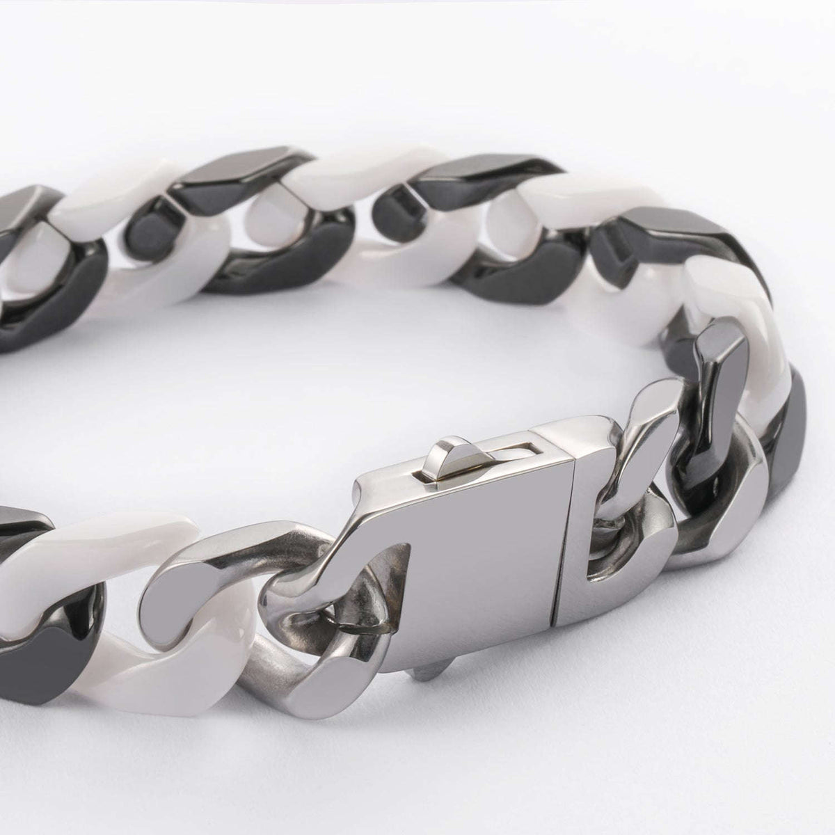 Oathcord Ceramic Cuban Link Bracelet – Multi-Color - Panda B-Gold