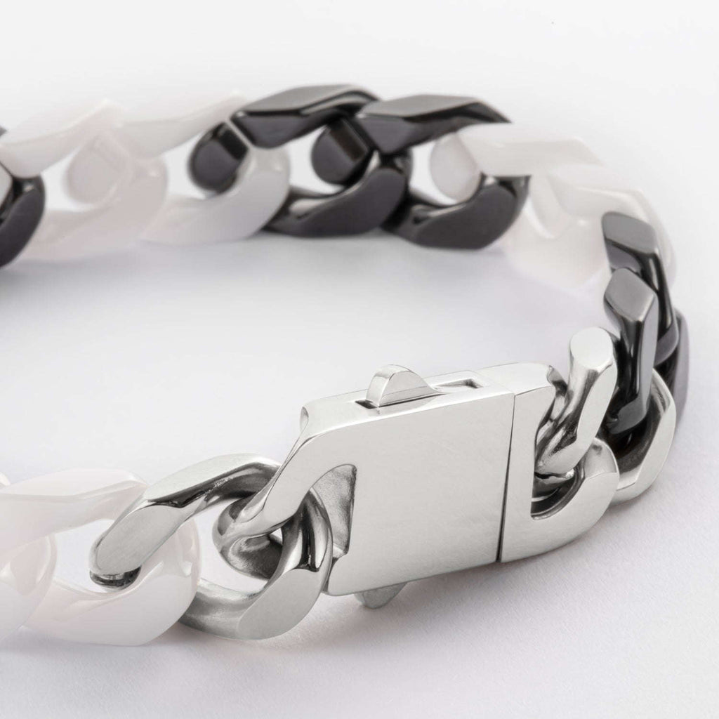 Oathcord Ceramic Cuban Link Bracelet – Multi-Color - Panda B-Gold