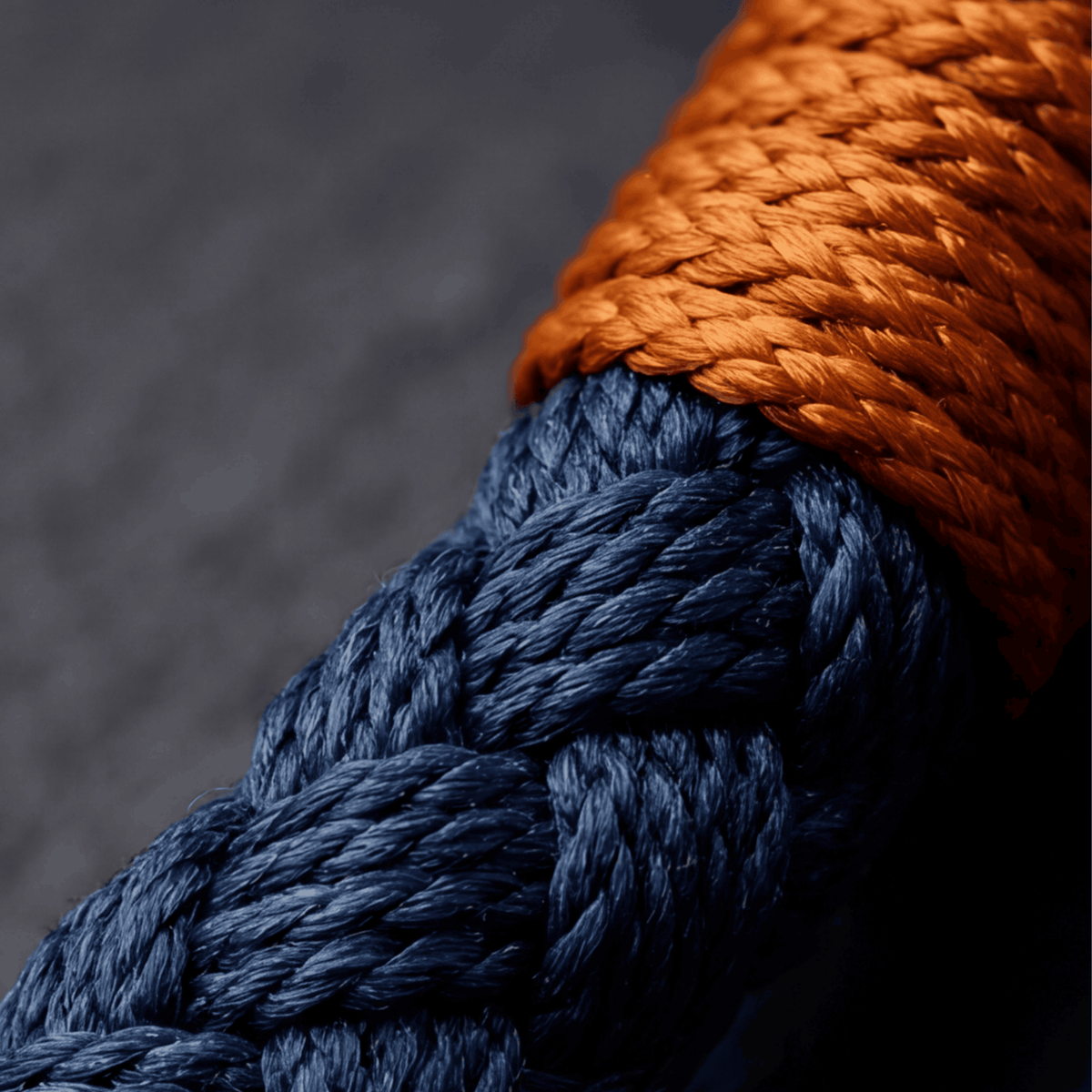 Oathcord Aegean Blue Cotton Rope Shackle Bracelet