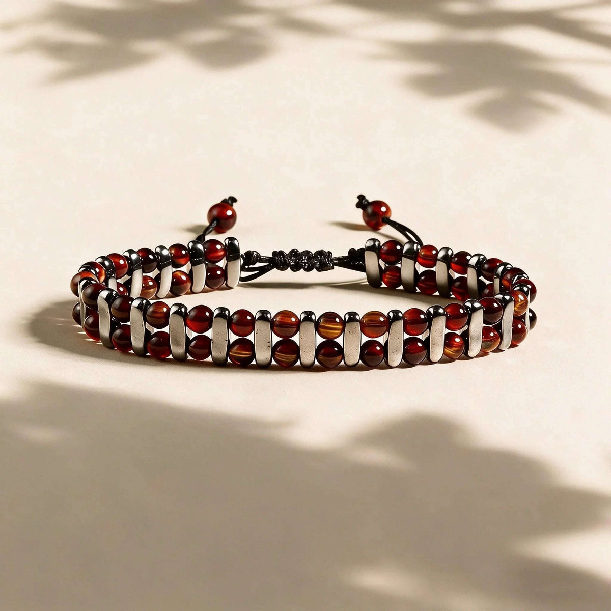 Oathcord Natural Tiger’s Eye Stone Bead Bracelet