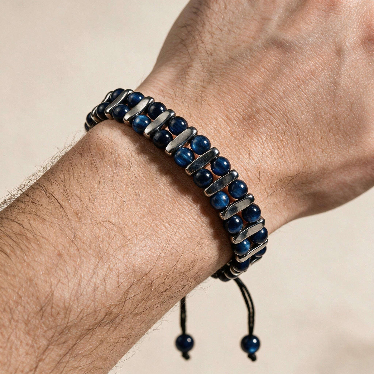 Oathcord Natural Tiger’s Eye Stone Bead Bracelet