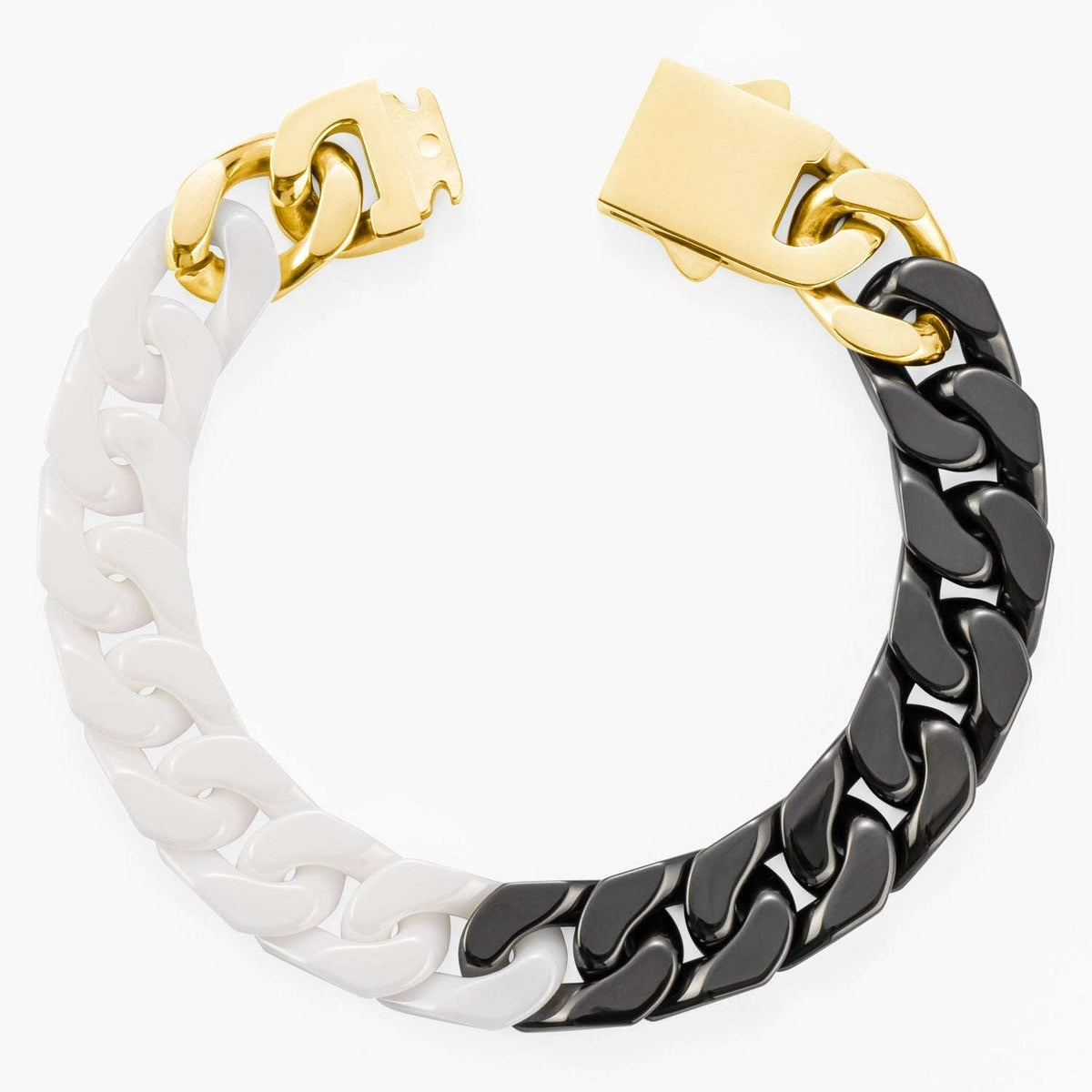 Oathcord Ceramic Cuban Link Bracelet – Multi-Color - Panda A-Gold