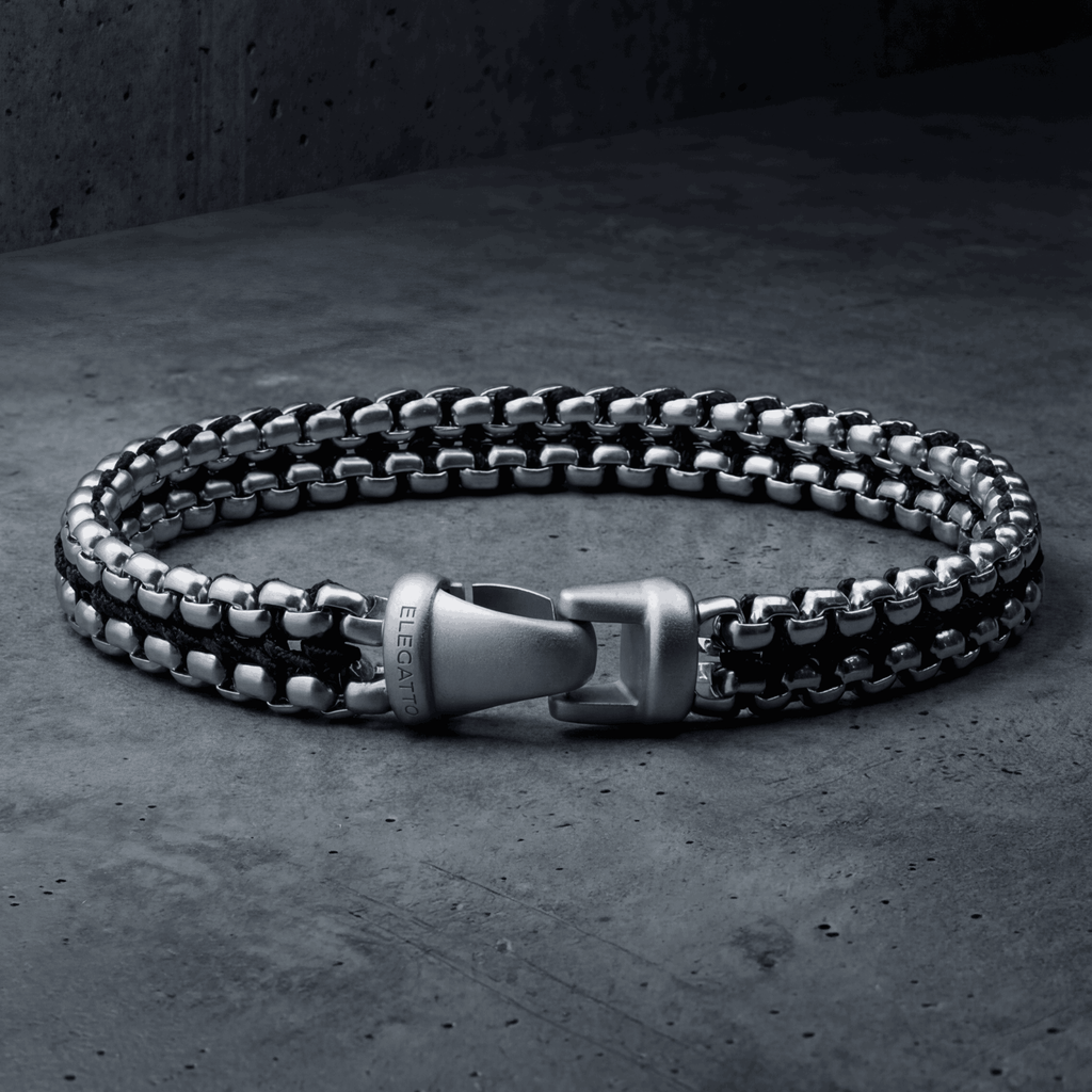 Oathcord Woven Stainless Steel Link Bracelet