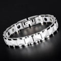 Oathcord Magnetic Germanium Ceramic Link Bracelet - White