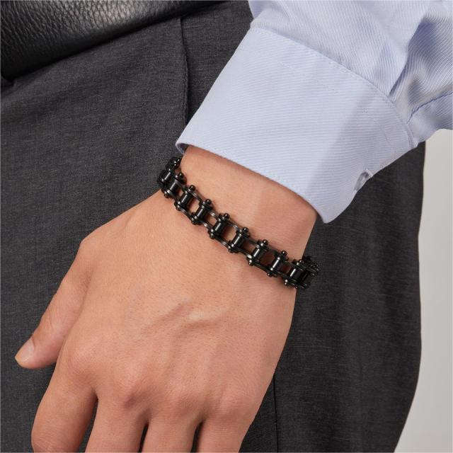 Oathcord 10mm Biker Chain Steel Bracelet - Silver