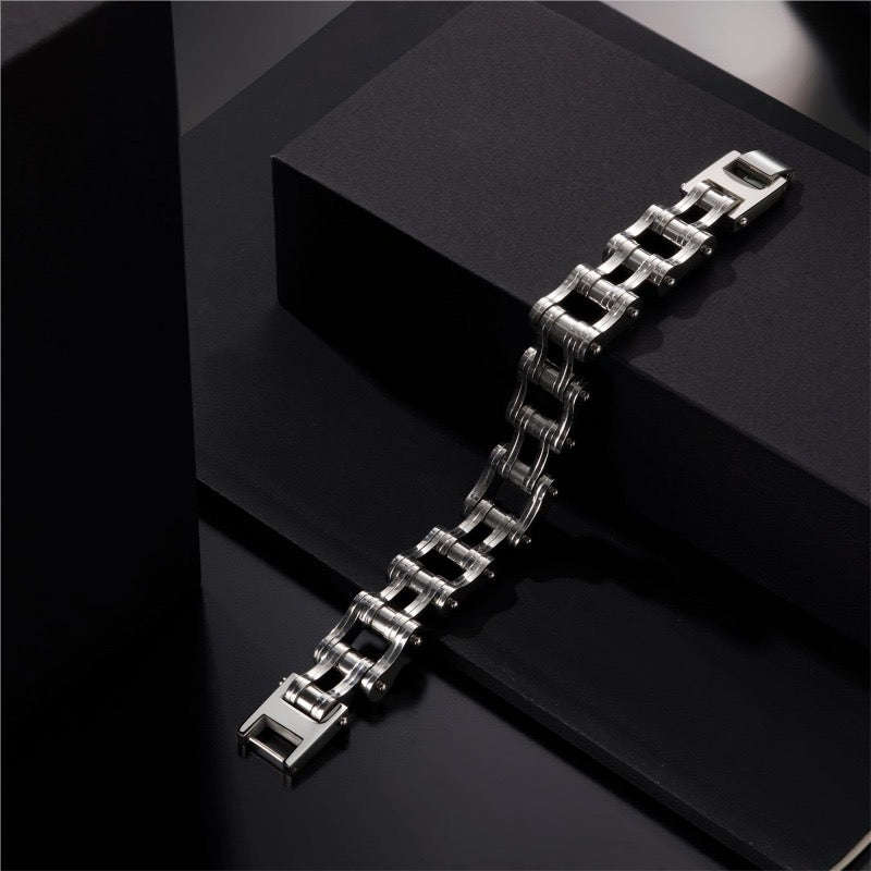 Oathcord Heavy Biker Chain Bracelet - Gold