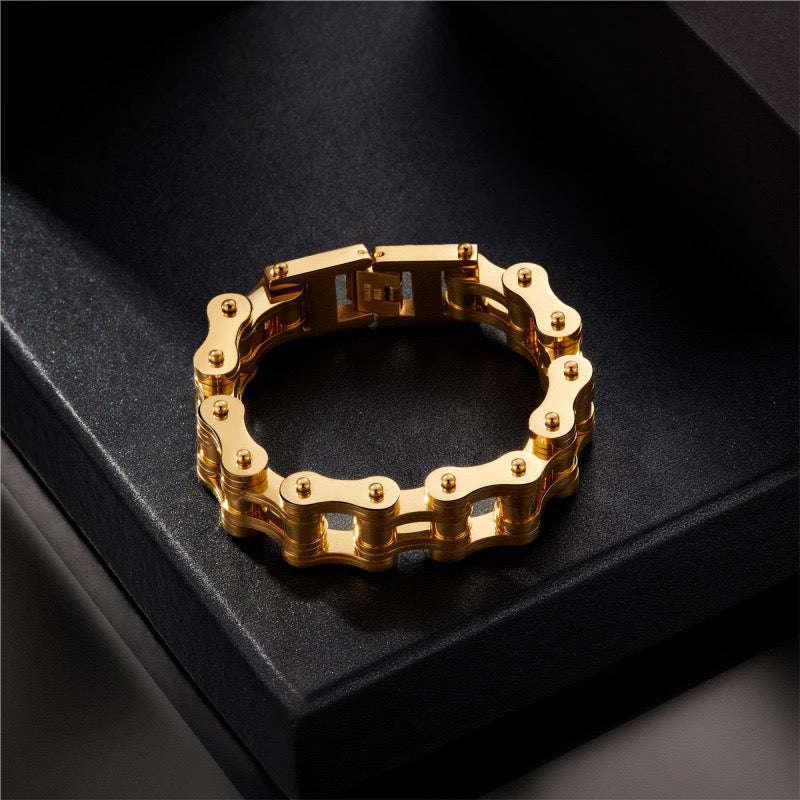 Oathcord Heavy Biker Chain Bracelet - Silver