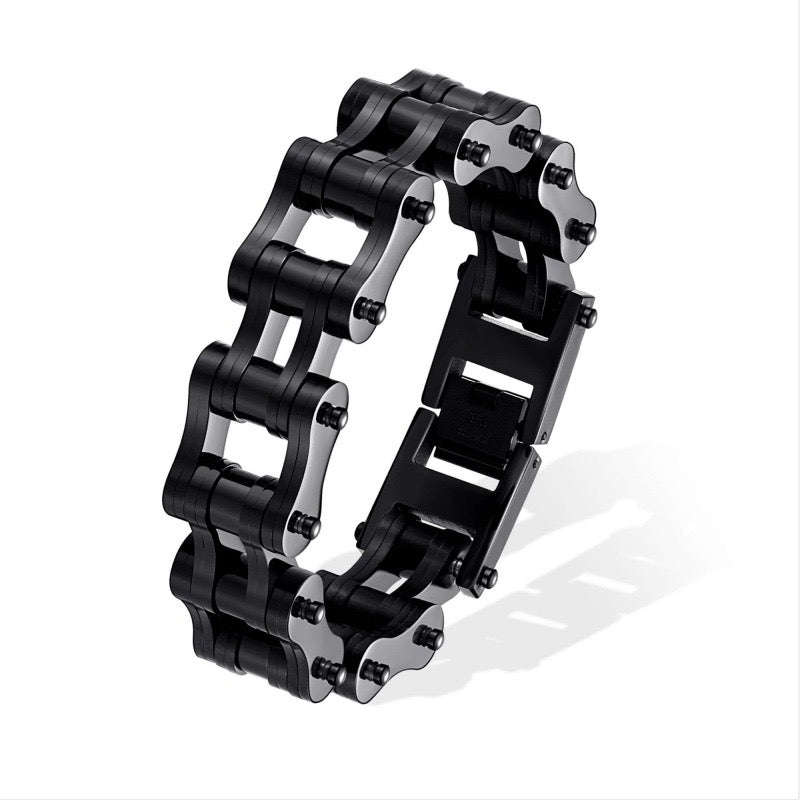 Oathcord Heavy Biker Chain Bracelet - Black