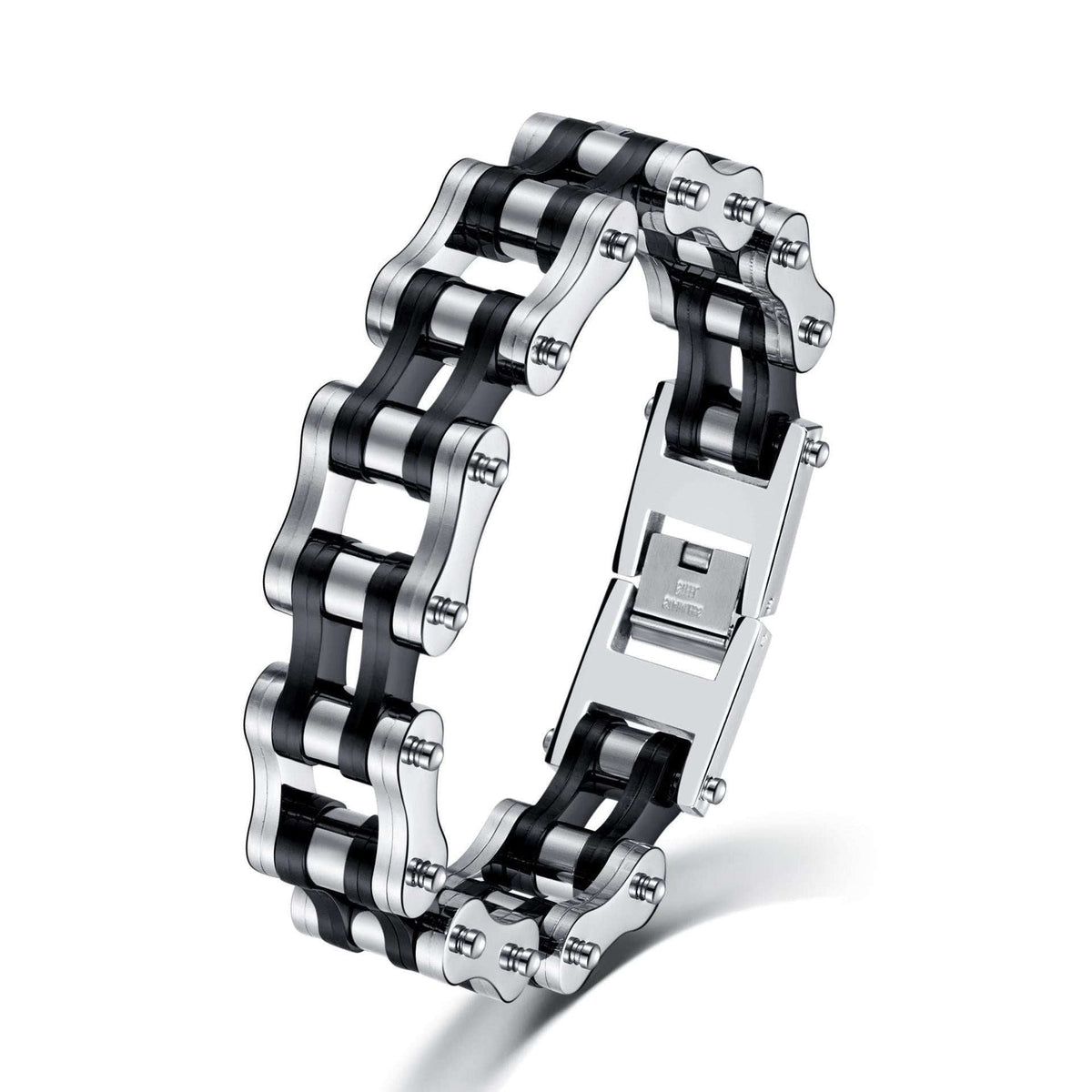 Oathcord Heavy Biker Chain Bracelet - Silver+Gold