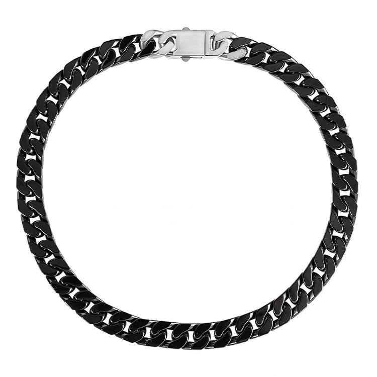 Oathcord Chunky Ceramic Cuban Link Bracelet – Multi-Color - White