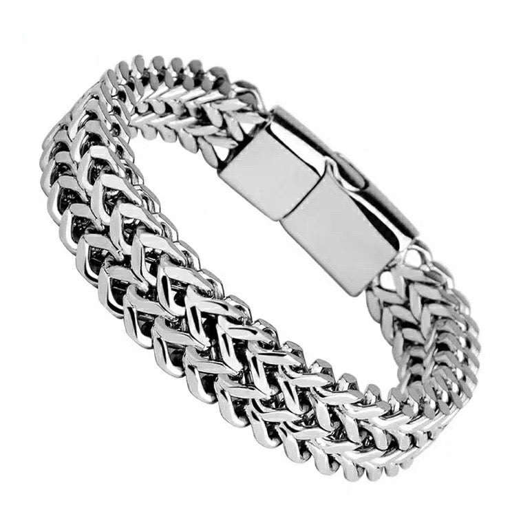Oathcord Double-Row Foxtail Wheat Chain Bracelet