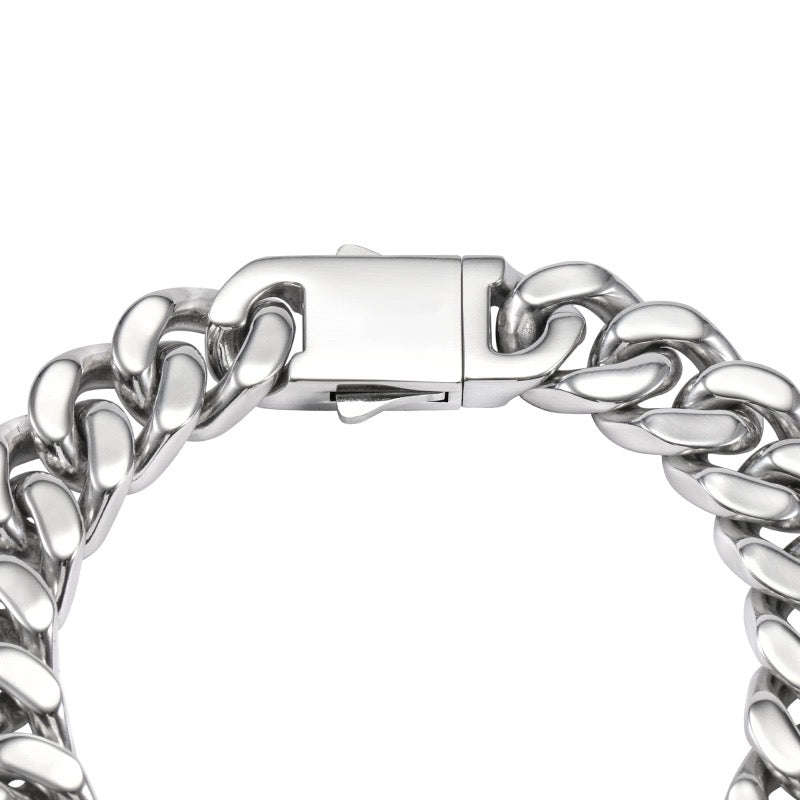 Oathcord 13mm Chunky Cuban Link Steel Bracelet