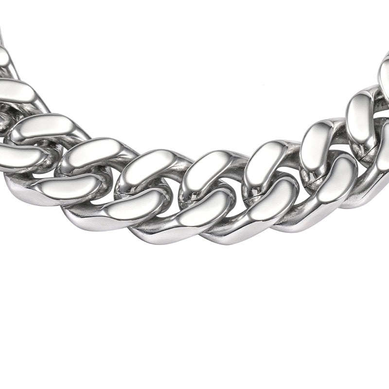 Oathcord 13mm Chunky Cuban Link Steel Bracelet