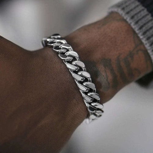 Oathcord 13mm Chunky Cuban Link Steel Bracelet