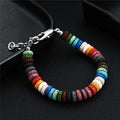 Oathcord Natural Lava Stone Bead Bracelet