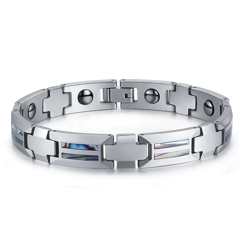 Oathcord Tungsten & Ceramic Germanium Bracelet - Black