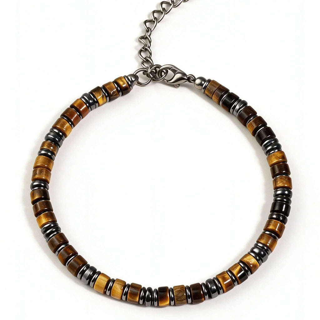 Oathcord Natural Tiger’s Eye Stone Bead Bracelet