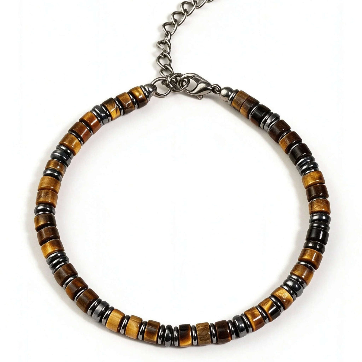 Oathcord Natural Tiger’s Eye Stone Bead Bracelet
