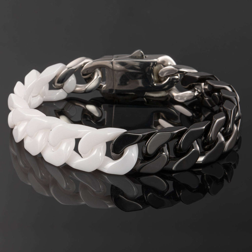 Oathcord Ceramic Cuban Link Bracelet – Multi-Color - Panda A-Gold