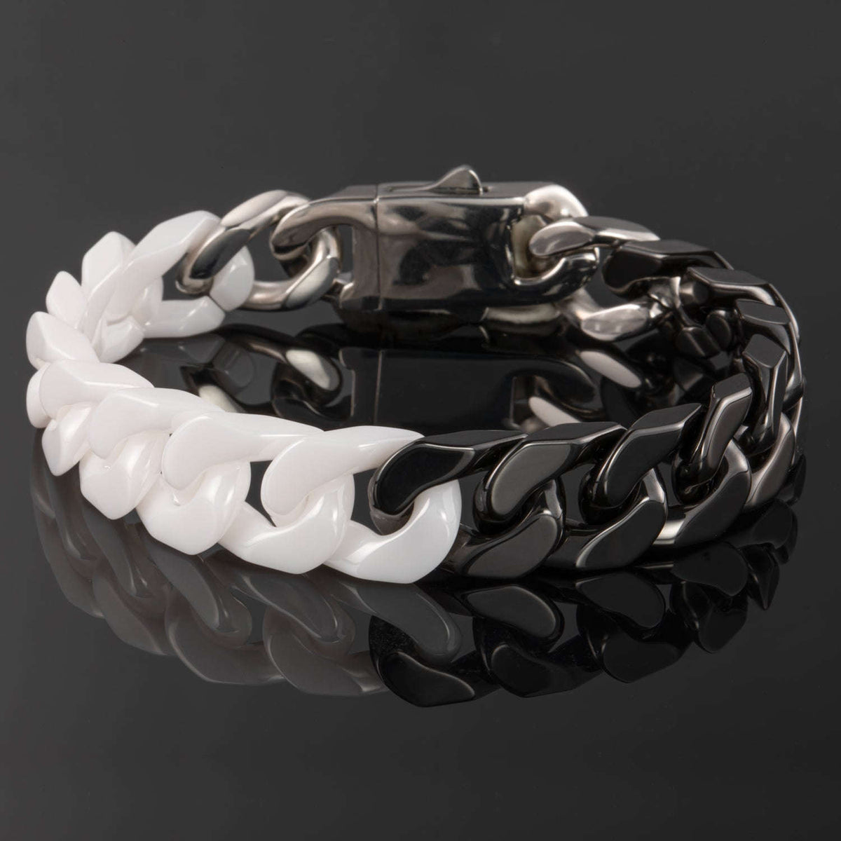 Oathcord Ceramic Cuban Link Bracelet – Multi-Color - Panda A-Gold