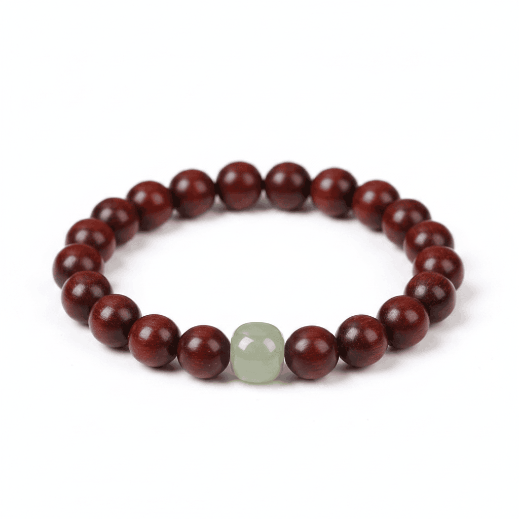 Oathcord Rosewood & Jade Beaded Bracelet