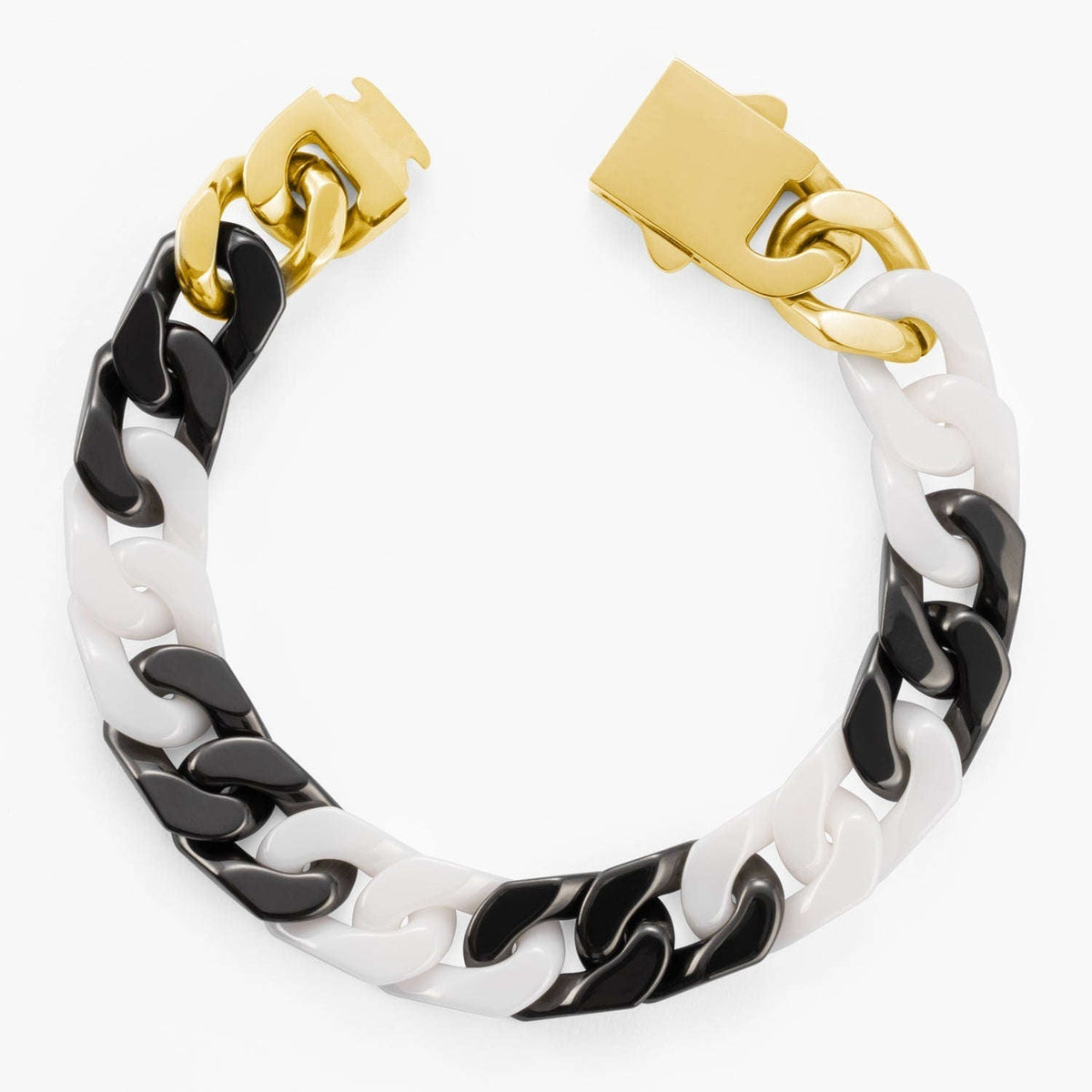 Oathcord Ceramic Cuban Link Bracelet – Multi-Color - Panda A-Gold