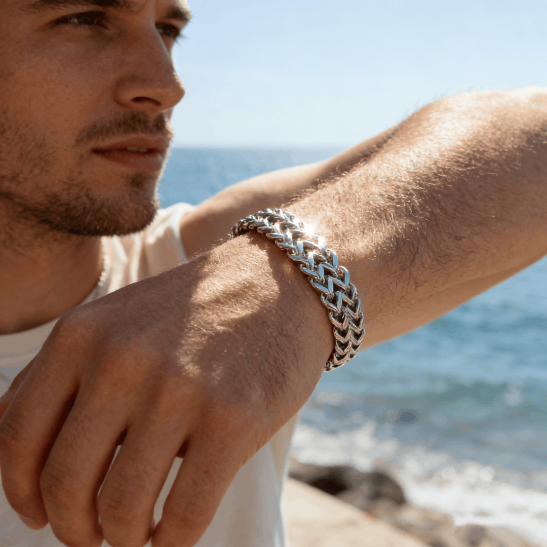 Oathcord Double-Row Foxtail Wheat Chain Bracelet