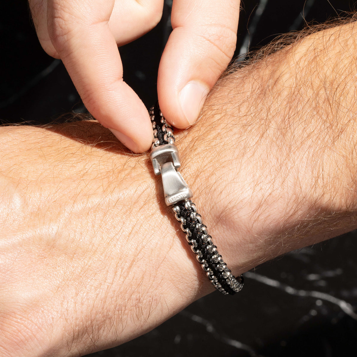Oathcord Woven Stainless Steel Link Bracelet