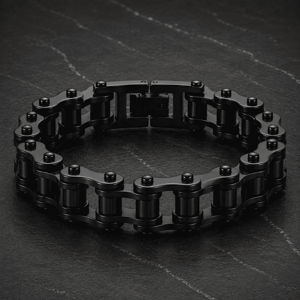 Oathcord Heavy Biker Chain Bracelet - Black