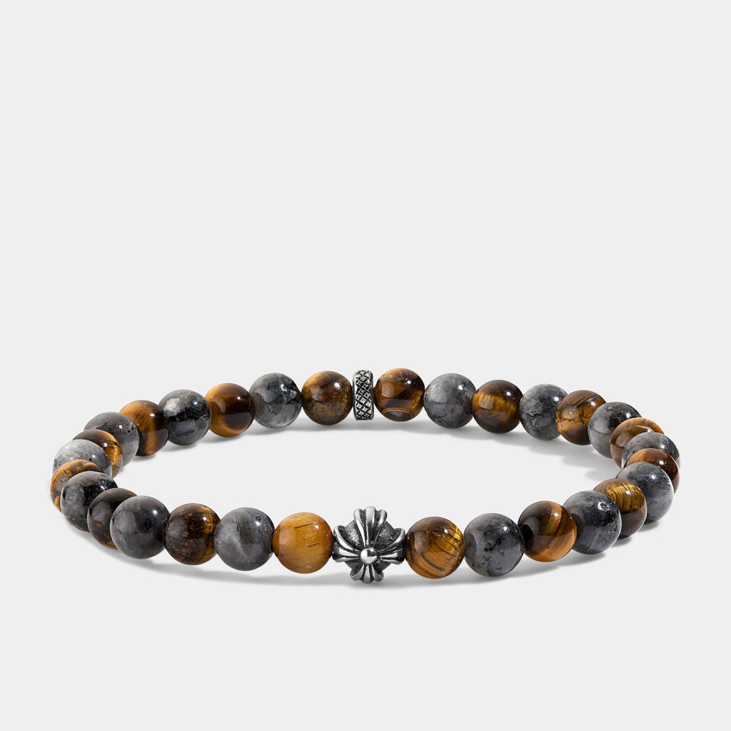 Oathcord Tiger’s Eye & Gray Stone Bead Bracelet