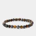 Oathcord Tiger’s Eye & Gray Stone Bead Bracelet