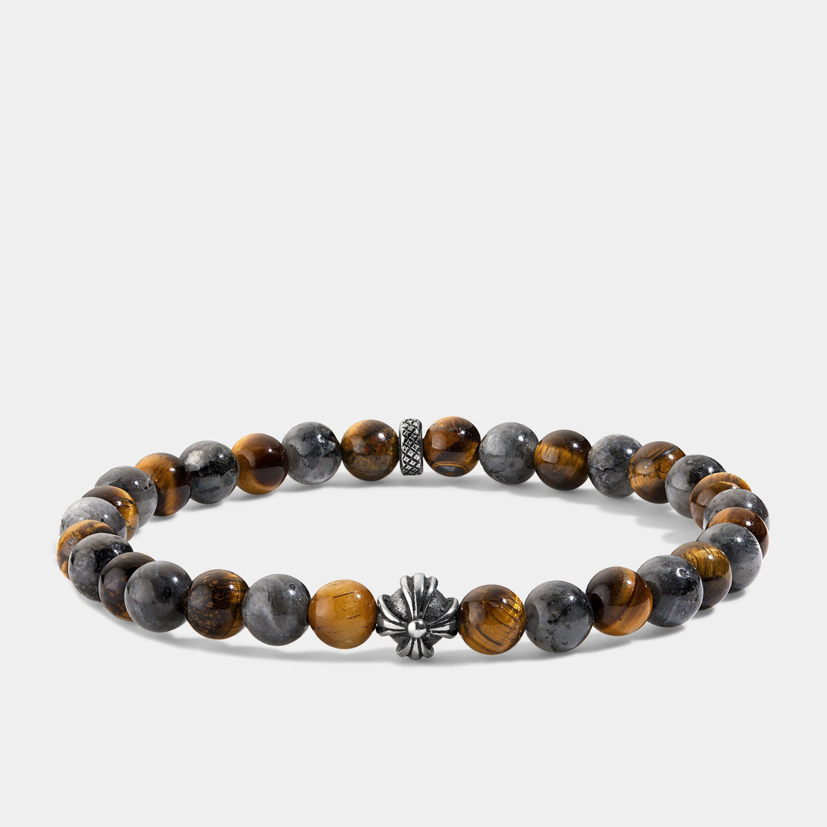 Oathcord Tiger’s Eye & Gray Stone Bead Bracelet