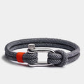 Oathcord Gray Nautical Cord Shackle Bracelet