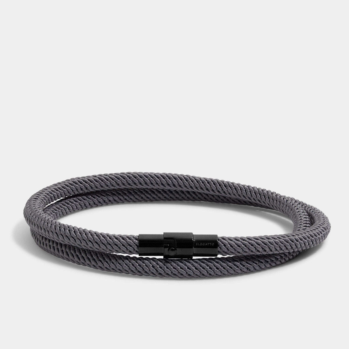 Oathcord Double-Loop Rope Bracelet – Black Clasp - Red