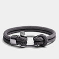 Oathcord Gray Marine Cord Bracelet – Silver Clasp