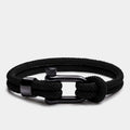Oathcord All-Black Nautical Cord Shackle Bracelet