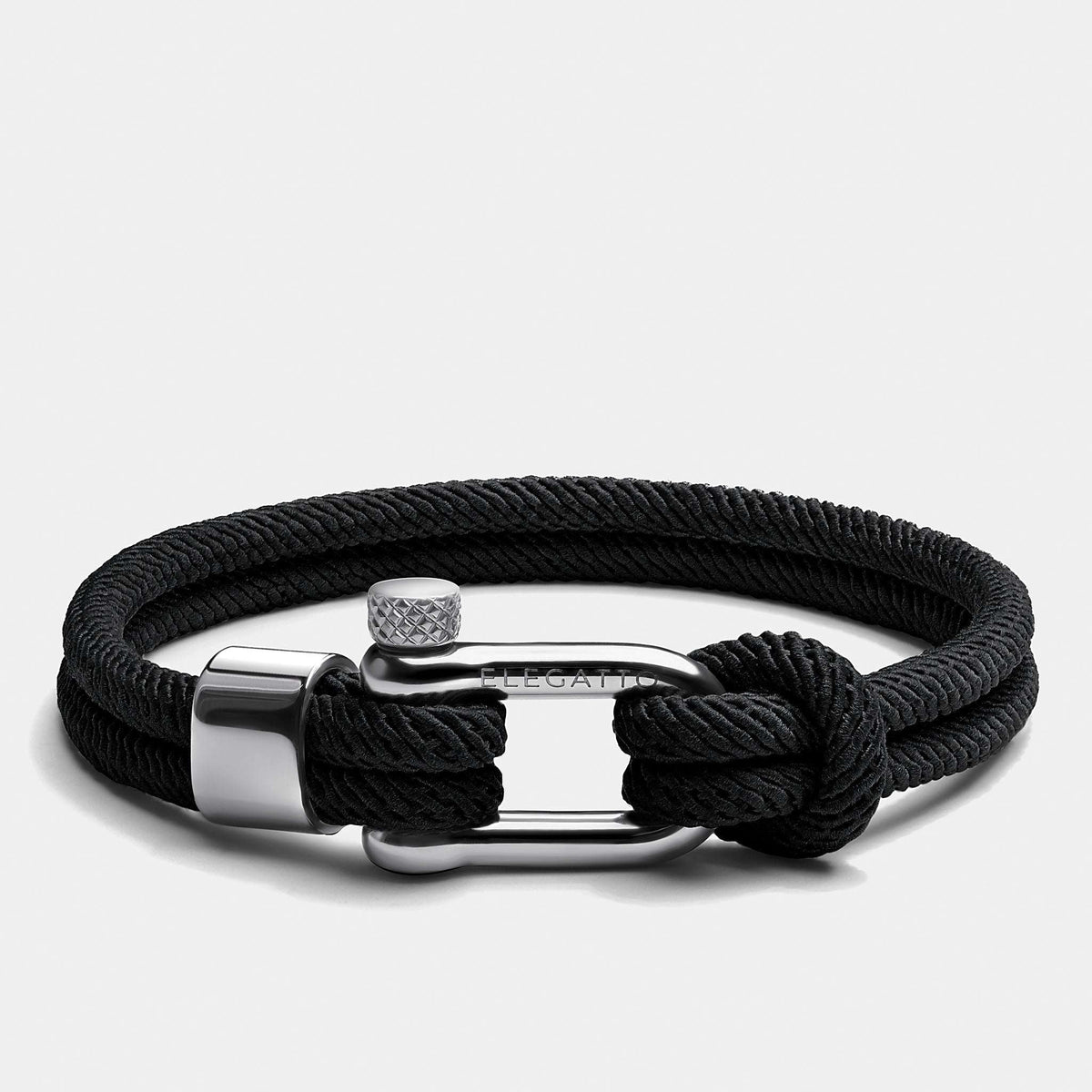 Oathcord Black Double-Strand Marine Cord Bracelet