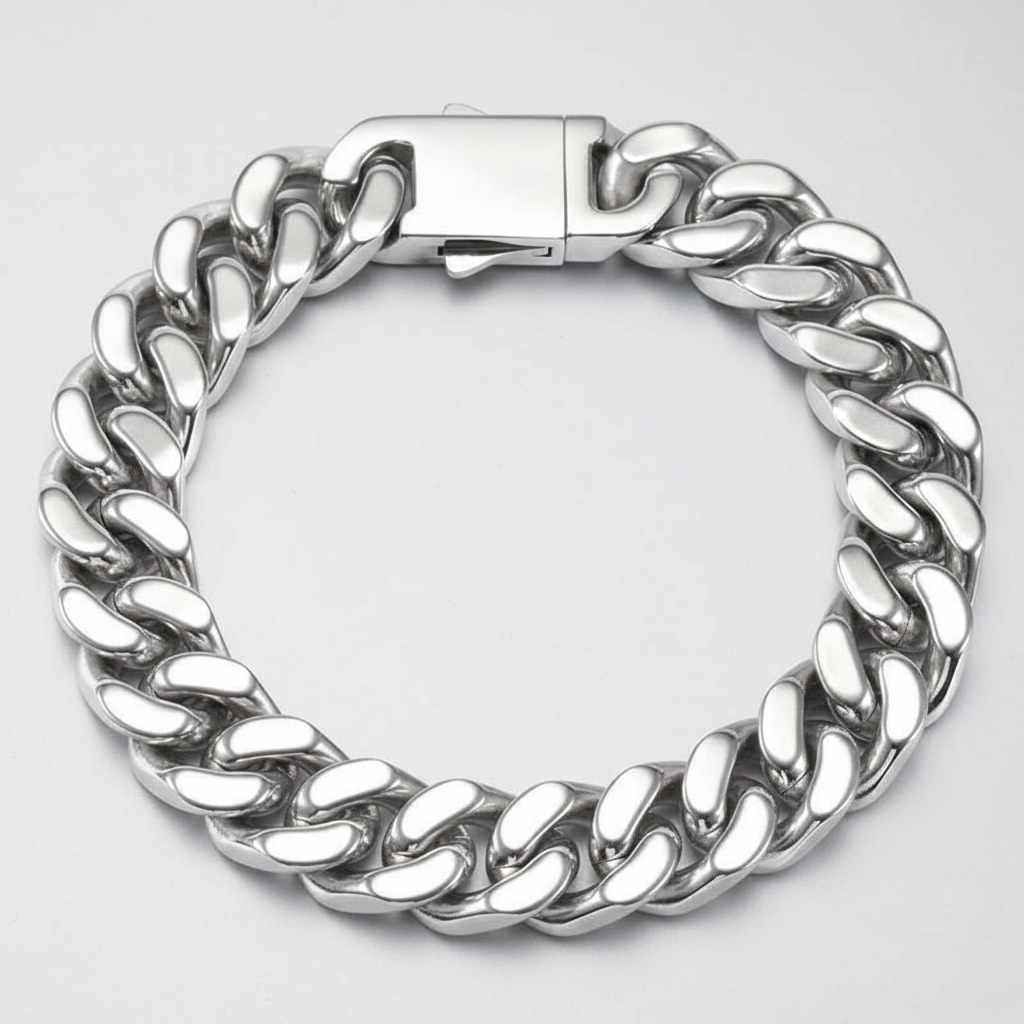 Oathcord 13mm Chunky Cuban Link Steel Bracelet