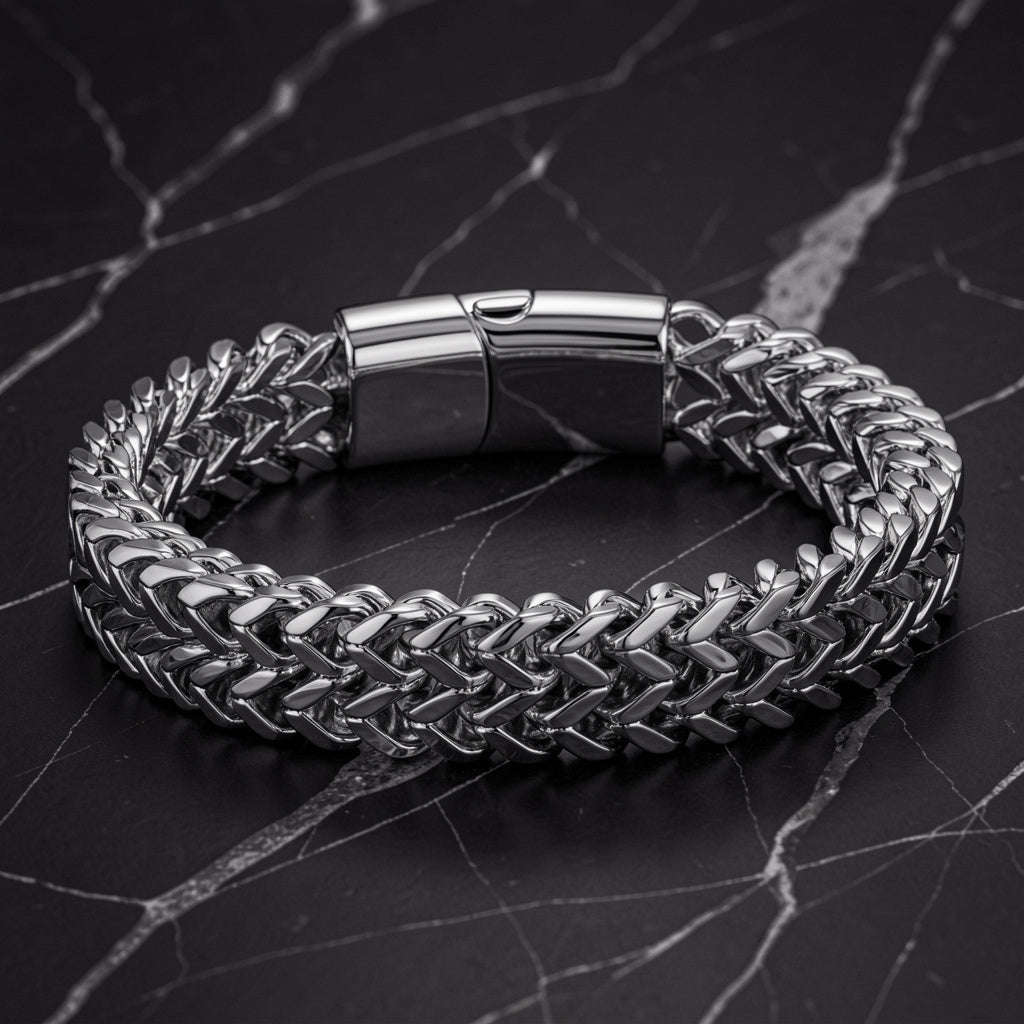 Oathcord Double-Row Foxtail Wheat Chain Bracelet