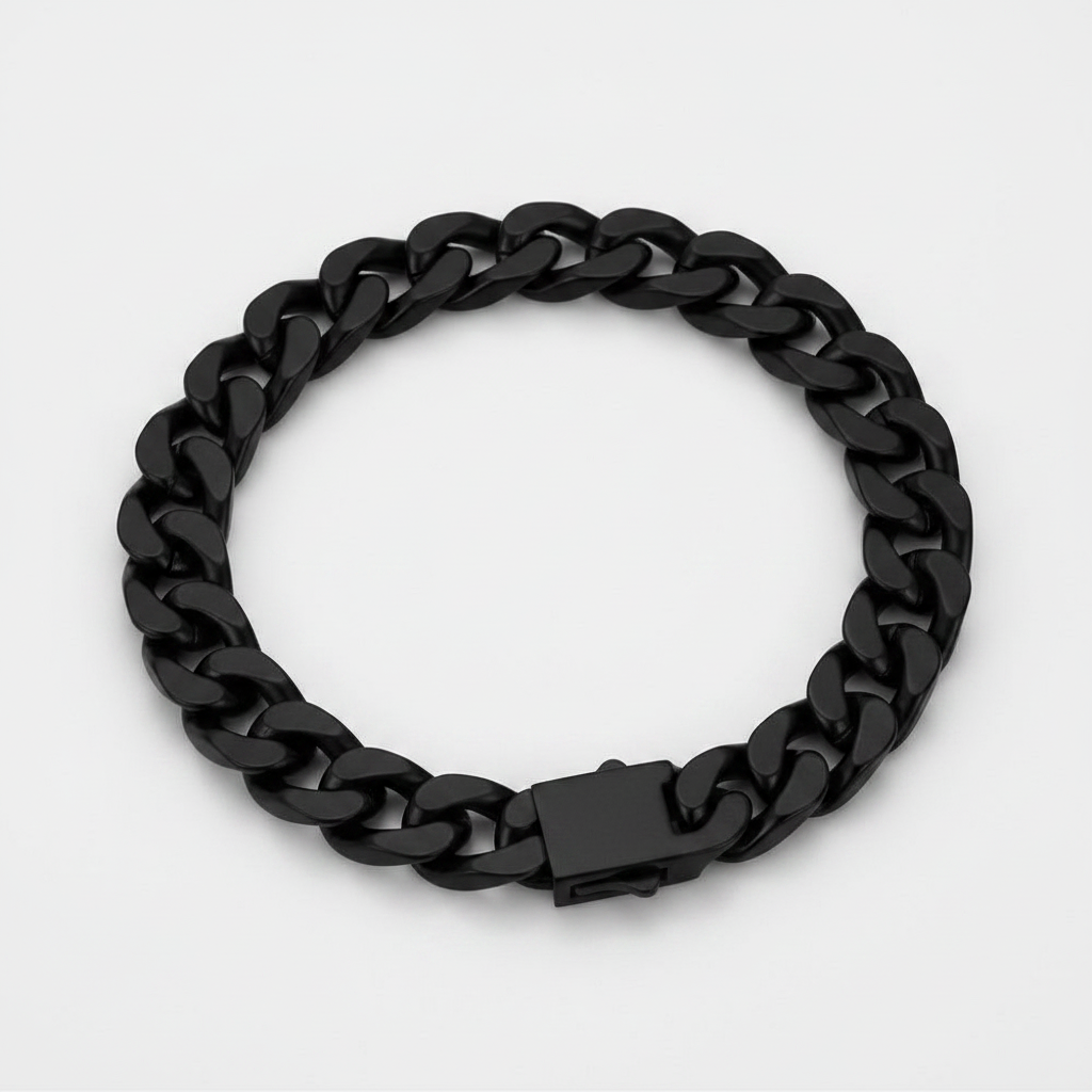 Oathcord Painted Titanium Steel Cuban Bracelet