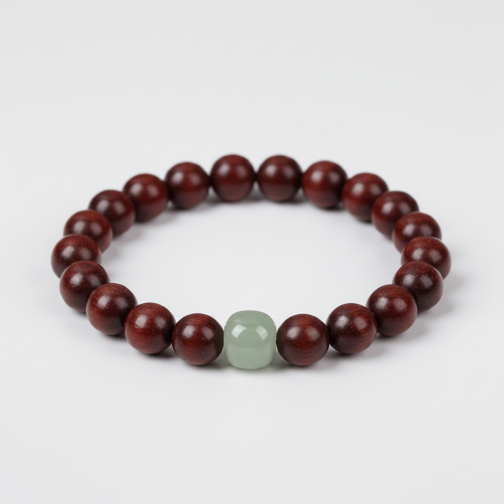 Oathcord Rosewood & Jade Beaded Bracelet