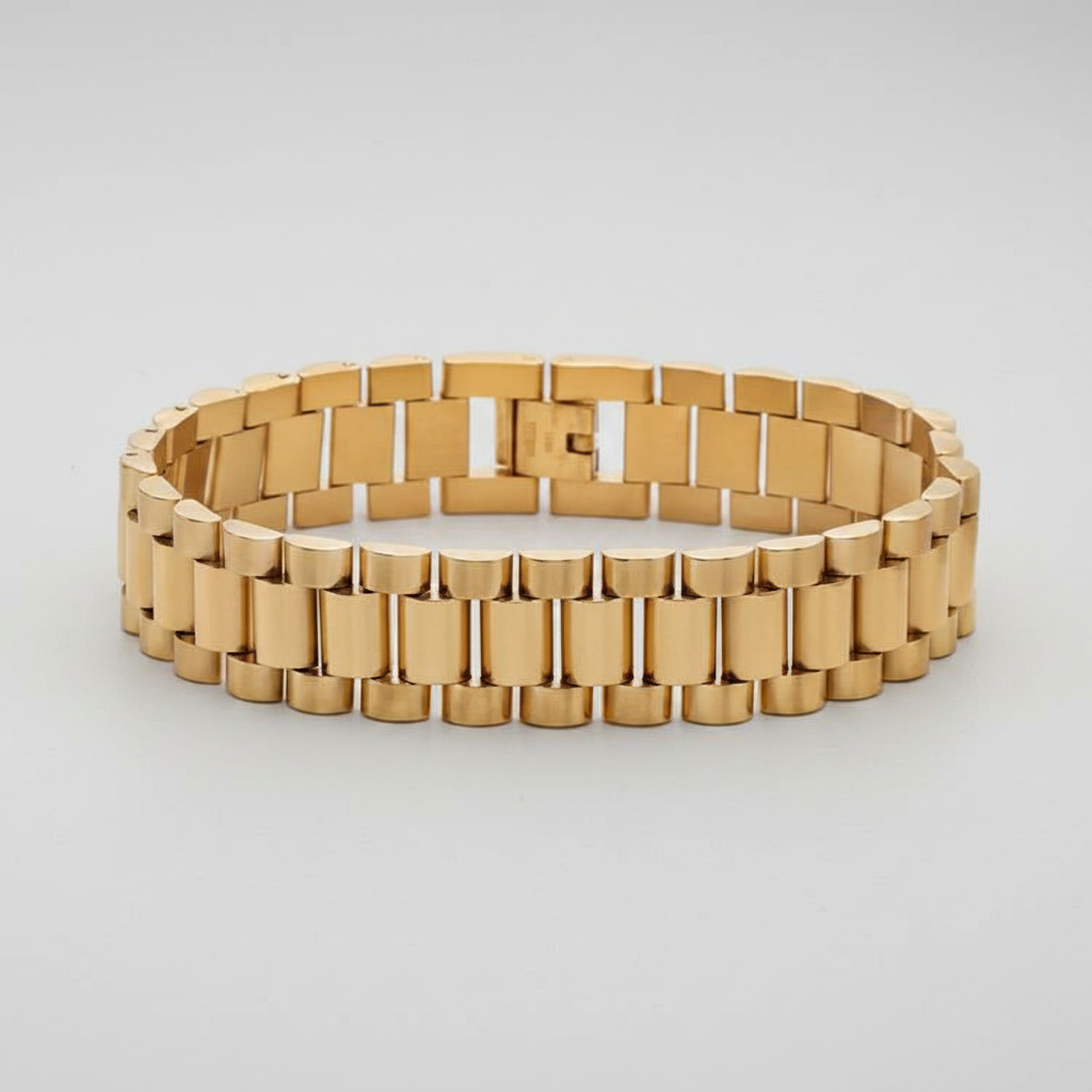Oathcord 15mm Wide Stainless Steel Strap Bracelet