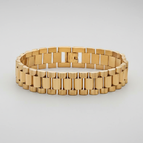 Oathcord 15mm Wide Stainless Steel Strap Bracelet